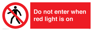 PA7384: Do not enter when red light is on