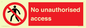 PA7606: No unauthorised access