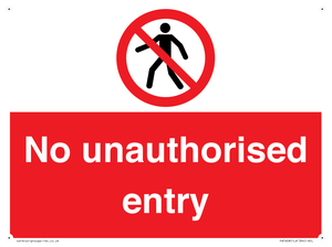 PA7608: No unauthorised entry