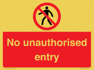 PA7608: No unauthorised entry