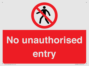 PA7608: No unauthorised entry