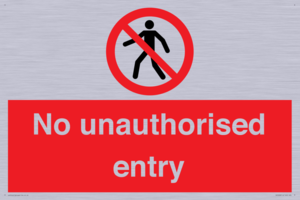 PA7608: No unauthorised entry
