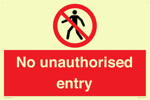 PA7608: No unauthorised entry