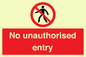 PA7608: No unauthorised entry