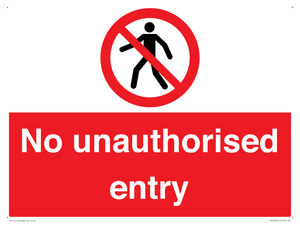 PA7608: No unauthorised entry