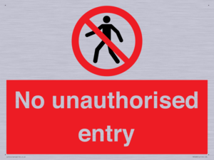 PA7608: No unauthorised entry