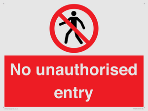 PA7608: No unauthorised entry