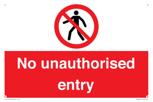 PA7608: No unauthorised entry
