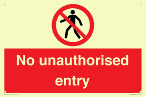 PA7608: No unauthorised entry