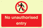 PA7608: No unauthorised entry
