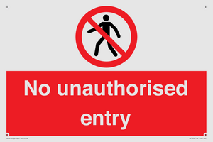 PA7608: No unauthorised entry