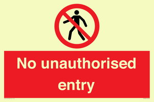 PA7608: No unauthorised entry