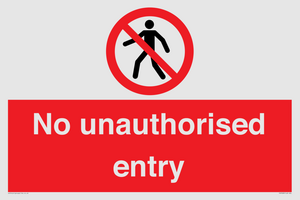 PA7608: No unauthorised entry