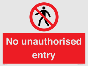 PA7608: No unauthorised entry