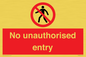PA7608: No unauthorised entry