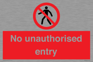 PA7608: No unauthorised entry