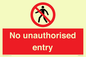PA7608: No unauthorised entry