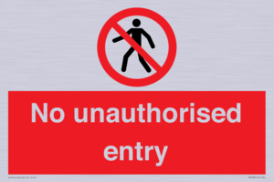 PA7608: No unauthorised entry