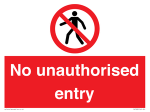 PA7608: No unauthorised entry
