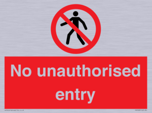 PA7608: No unauthorised entry