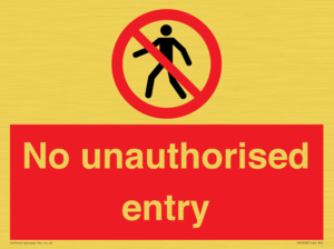 PA7608: No unauthorised entry