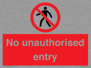 PA7608: No unauthorised entry
