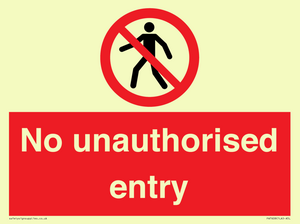 PA7608: No unauthorised entry
