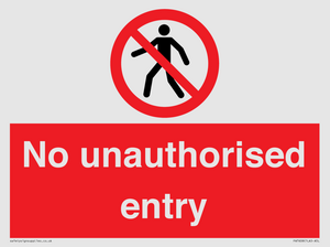 PA7608: No unauthorised entry