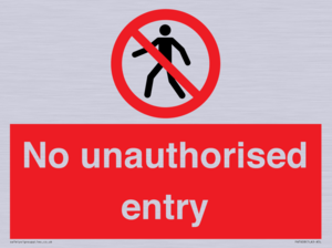 PA7608: No unauthorised entry