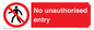 PA7608: No unauthorised entry