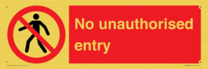 PA7608: No unauthorised entry