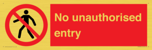 PA7608: No unauthorised entry