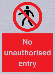 PA7608: No unauthorised entry