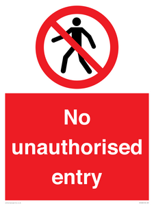 PA7608: No unauthorised entry