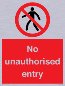PA7608: No unauthorised entry
