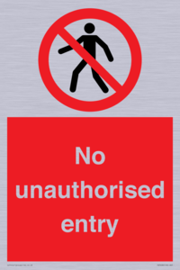 PA7608: No unauthorised entry