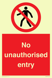 PA7608: No unauthorised entry
