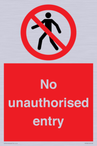 PA7608: No unauthorised entry