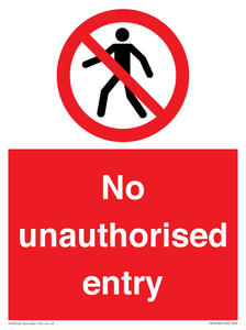 PA7608: No unauthorised entry