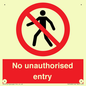 PA7608: No unauthorised entry