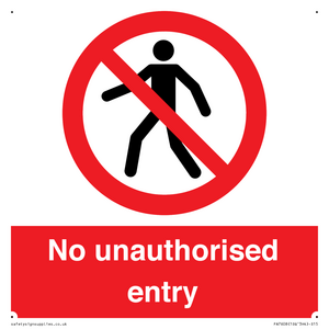 PA7608: No unauthorised entry