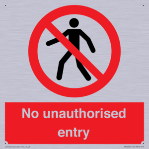 PA7608: No unauthorised entry