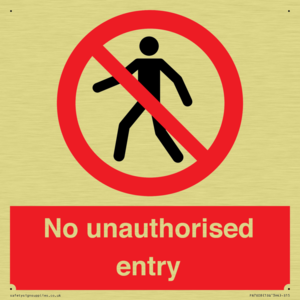 PA7608: No unauthorised entry