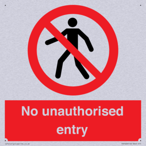 PA7608: No unauthorised entry