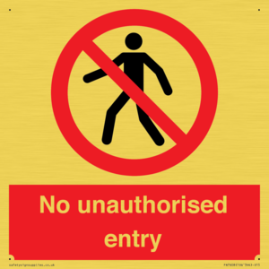 PA7608: No unauthorised entry