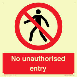 PA7608: No unauthorised entry