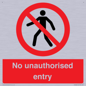 PA7608: No unauthorised entry