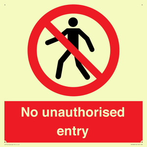 PA7608: No unauthorised entry