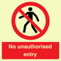 PA7608: No unauthorised entry