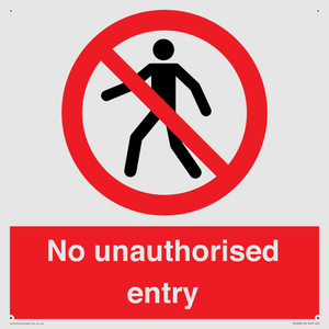 PA7608: No unauthorised entry